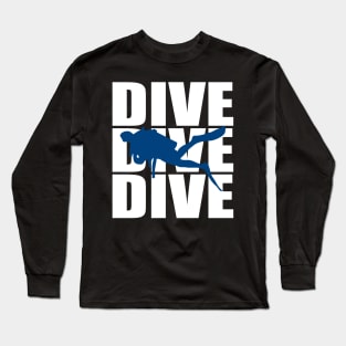 shark diving Long Sleeve T-Shirt